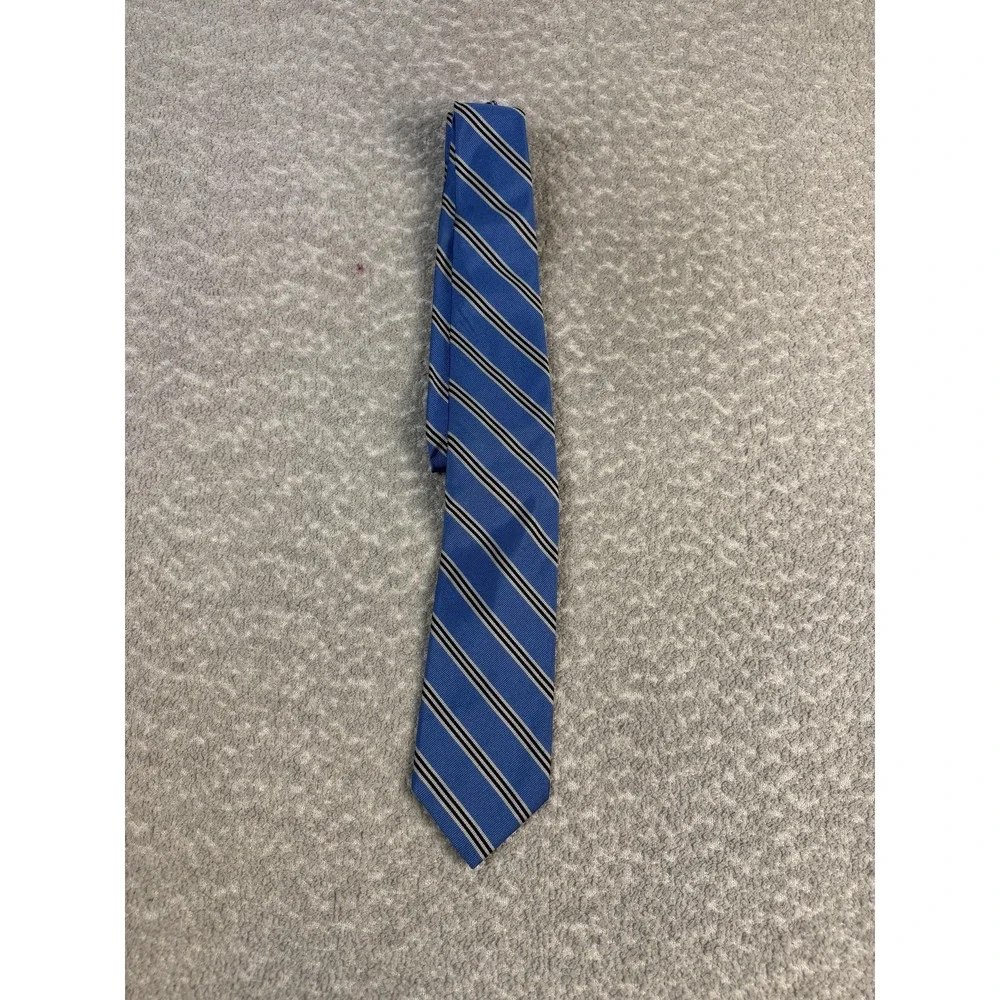 Brooks Brothers Tie Mens One Size‎ Blue Silk Striped Classic Width Necktie